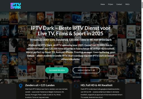 Screenshot van iptvdark.eu