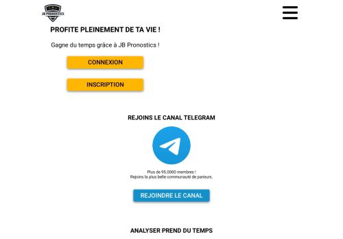 Screenshot van jbpronostics.fr