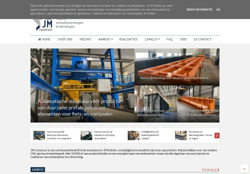 Screenshot van www.jmconstruct.be
