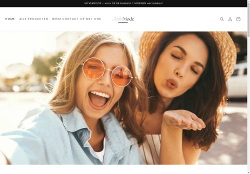 Screenshot van juliasmode.nl