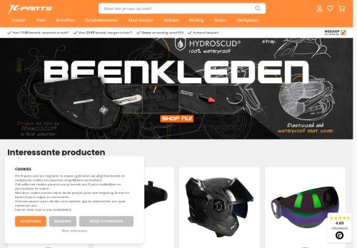 Screenshot van k-parts.nl