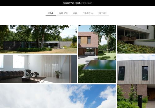 Screenshot van kristofvanhoof.be