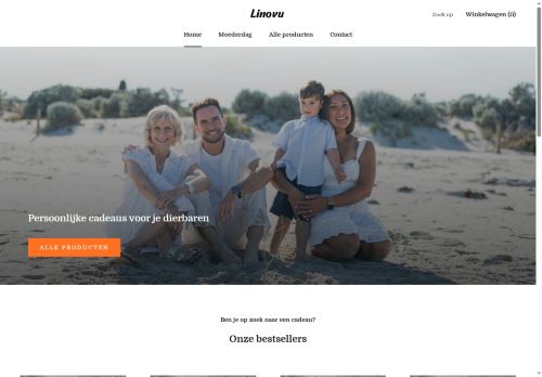 Screenshot van linovu.nl