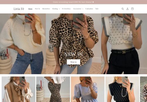 Screenshot van liviafe.nl