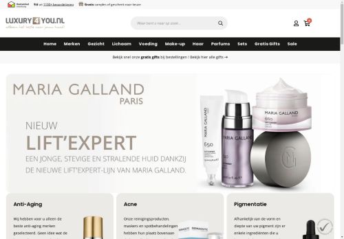 Screenshot van luxury4you.nl