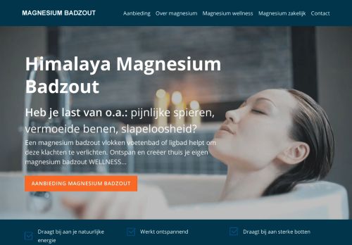 Screenshot van magnesiumbadzout.nl