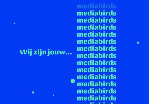 Screenshot van mediabirds.nl