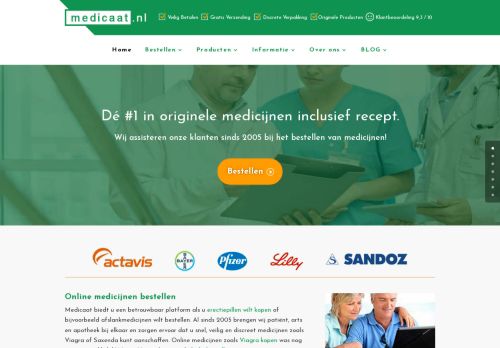 Screenshot van medicaat.nl