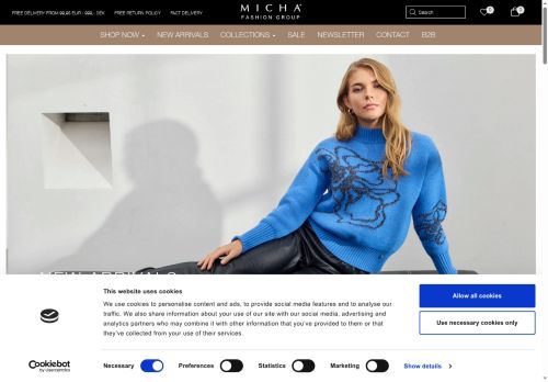 Screenshot van michagroup.com