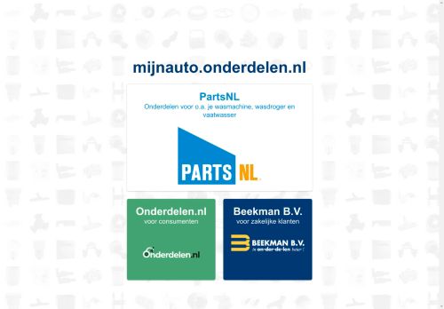 Screenshot van mijnauto.onderdelen.nl