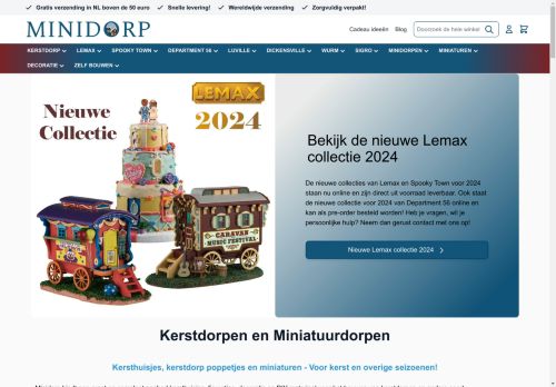 Screenshot van minidorp.nl