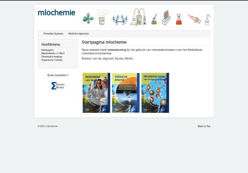 Screenshot van mlochemie.nl