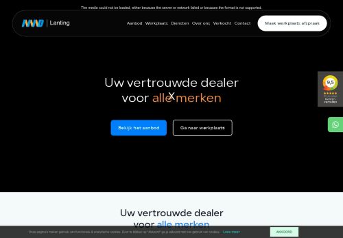 Screenshot van mmdlanting.nl