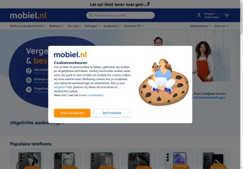Screenshot van mobiel.nl