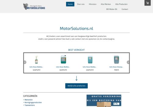 Screenshot van motorsolutions.nl