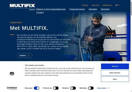 Screenshot van multifixgroup.com