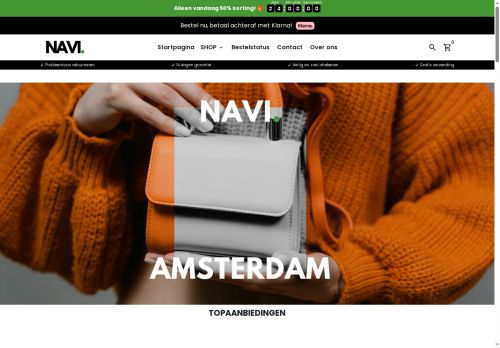 Screenshot van naviamsterdam.nl