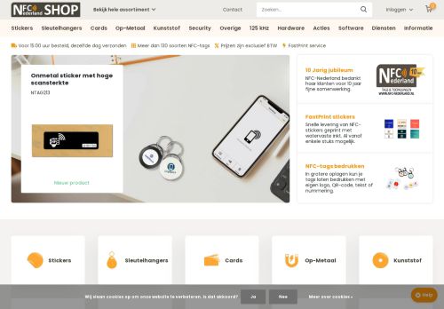 Screenshot van nfc-nederland-shop.nl