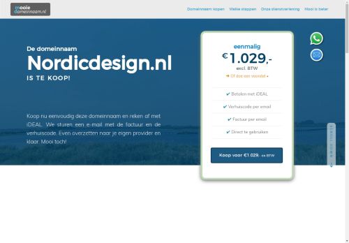 Screenshot van nordicdesign.nl