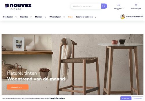 Screenshot van nouvez.nl