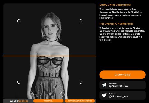 Screenshot van nudify.online