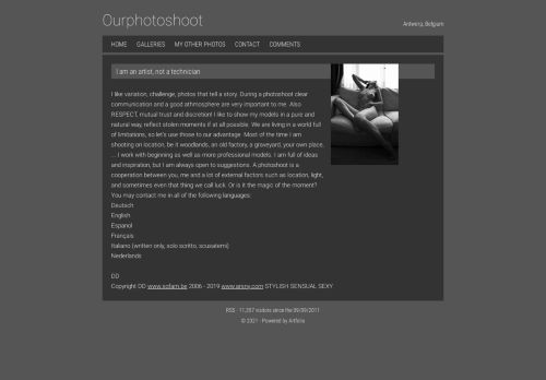 Screenshot van ourphotoshoot.book.fr