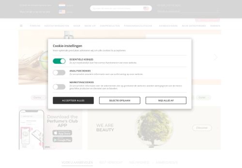 Screenshot van perfumesclub.nl