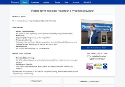 Screenshot van pieters.nl