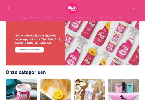 Screenshot van pinkstuff.be