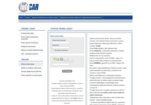 Screenshot van prawojazdy.id