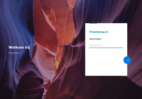 Screenshot van priemgroep.nl