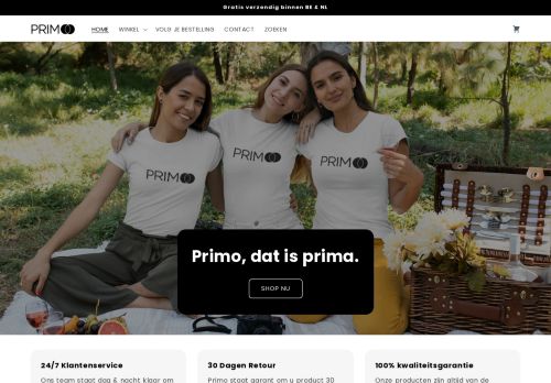 Screenshot van primoo.nl