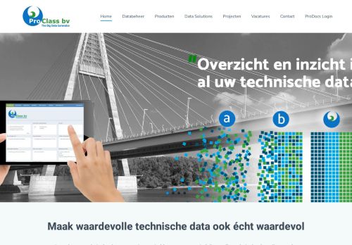 Screenshot van www.proclass.nl