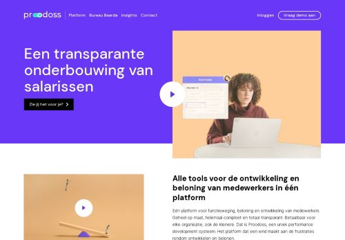 Screenshot van proodoss.nl