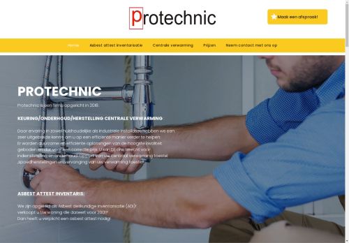 Screenshot van protechnic.be