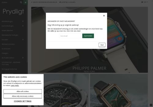Screenshot van prydligt.eu