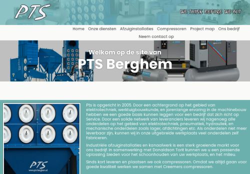 Screenshot van pts-berghem.nl