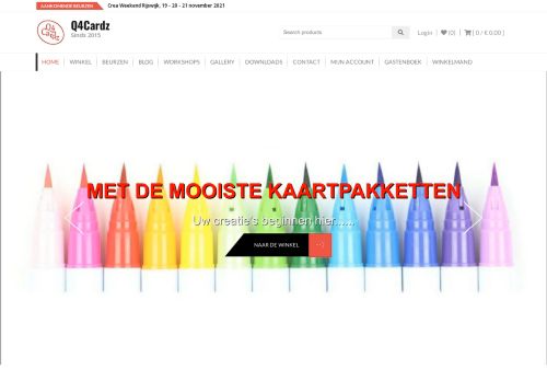Screenshot van q4cardz.nl