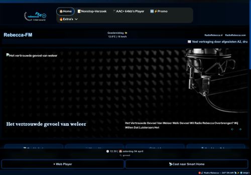 Screenshot van rebecca-fm.nl