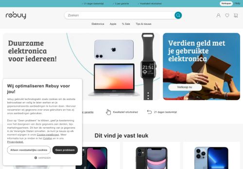 Screenshot van rebuy.nl