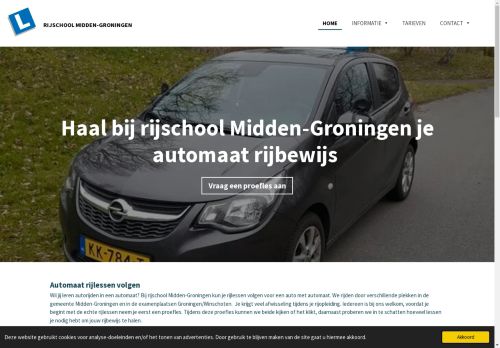 Screenshot van rijschoolmiddengroningen.jouwweb.nl