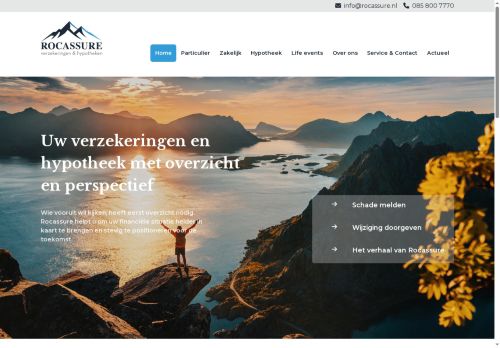 Screenshot van rocassure.nl