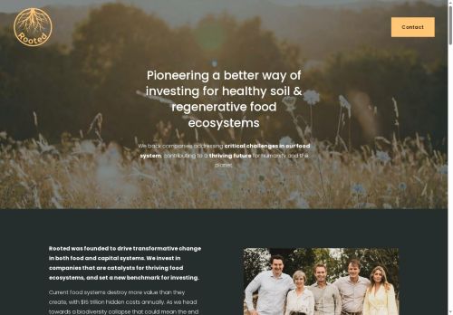 Screenshot van rooted.capital