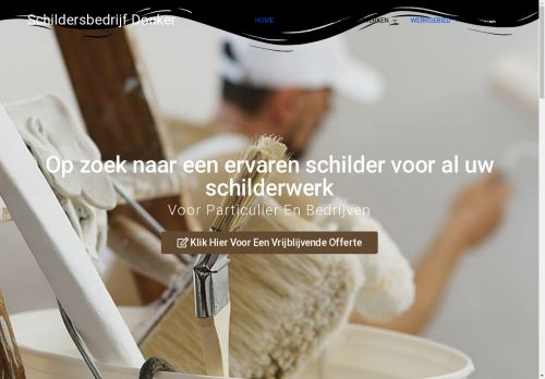 Screenshot van schilderbedrijfdonker.nl