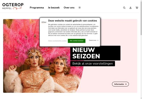 Screenshot van schouwburgogterop.nl