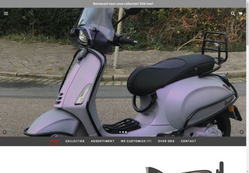 Screenshot van scooterseats.nl