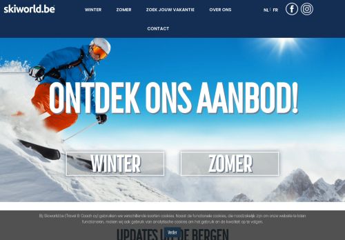 Screenshot van skiworld.be