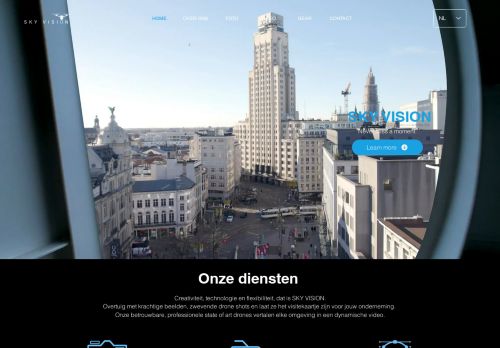 Screenshot van skyvisiondrone.be