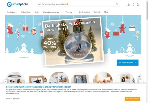 Screenshot van smartphoto.nl