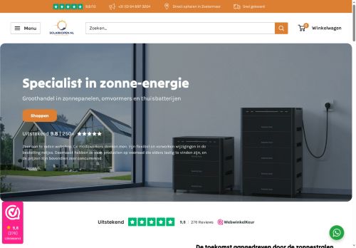Screenshot van solarkopen.nl